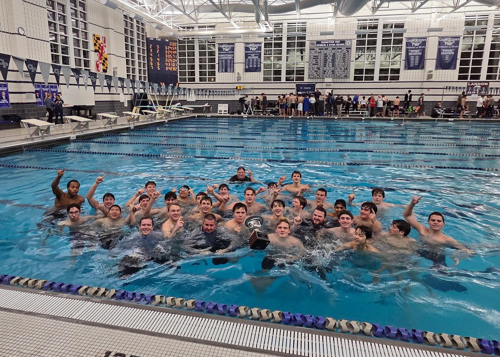 Georgetown Prep claims 25th consecutive IAC Swimming &amp; Diving title